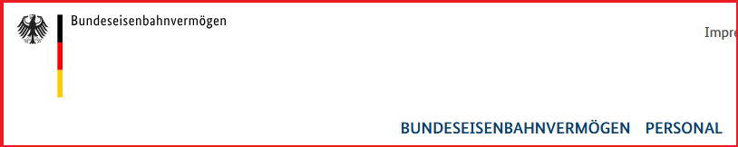 Navigation im Kopfbereich der BEV-Homepage